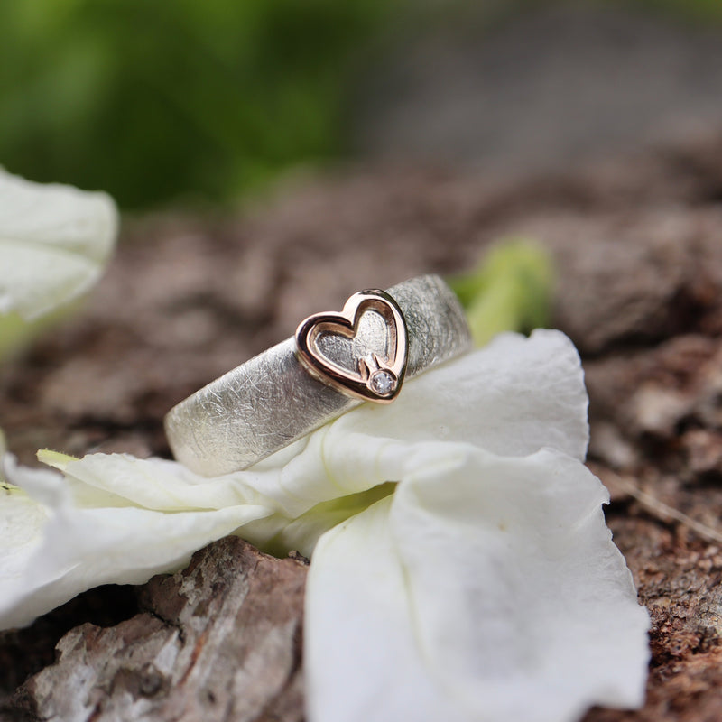 Hätz Ring mit Diamanten 6mm breit