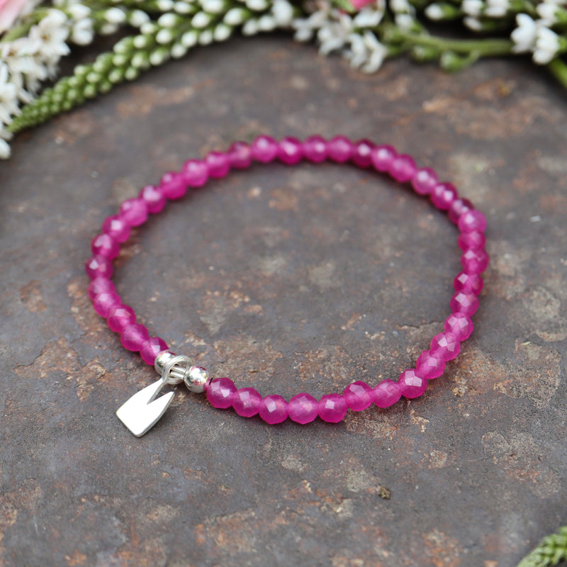 Dom Armband mit Fuchsia Quarz