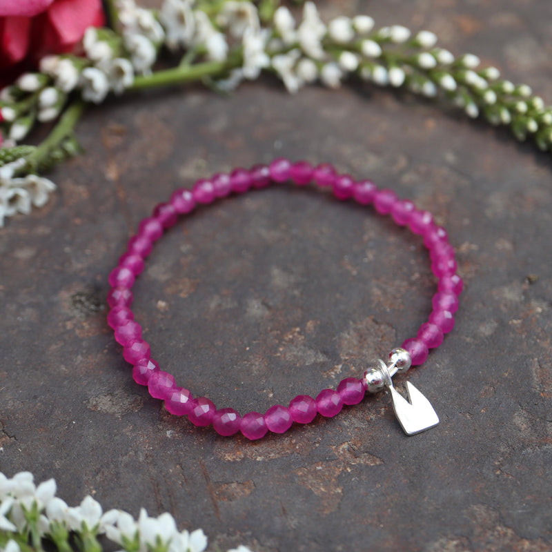 Dom Armband mit Fuchsia Quarz