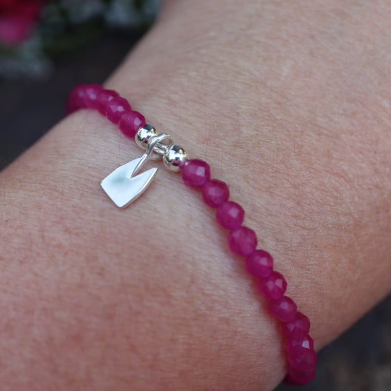 Dom Armband mit Fuchsia Quarz