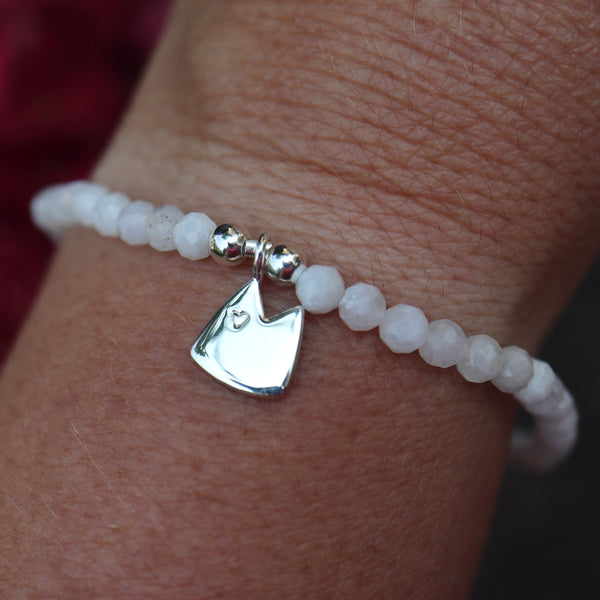 Mondstein Armband mit Dicker Pitter