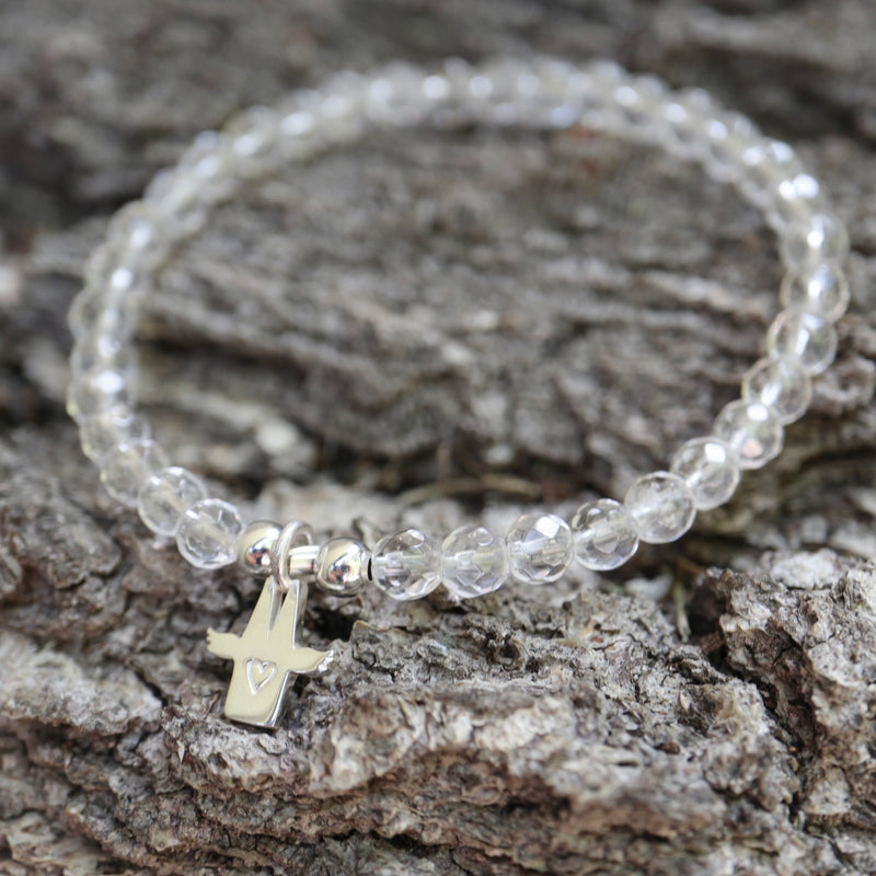 Armband Kölner Dom-Schutzengel mit Bergkristall