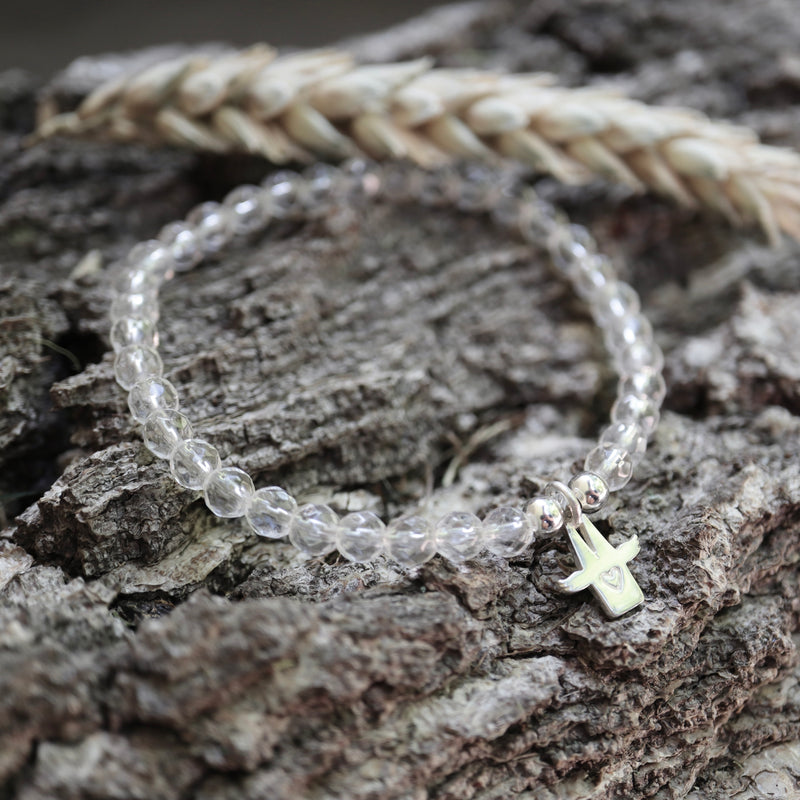 Armband Kölner Dom-Schutzengel mit Bergkristall