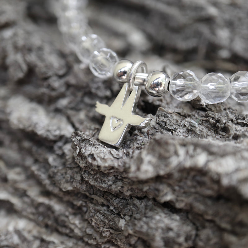 Armband Kölner Dom-Schutzengel mit Bergkristall