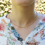 Kugelkette vergoldet 2,2 mm