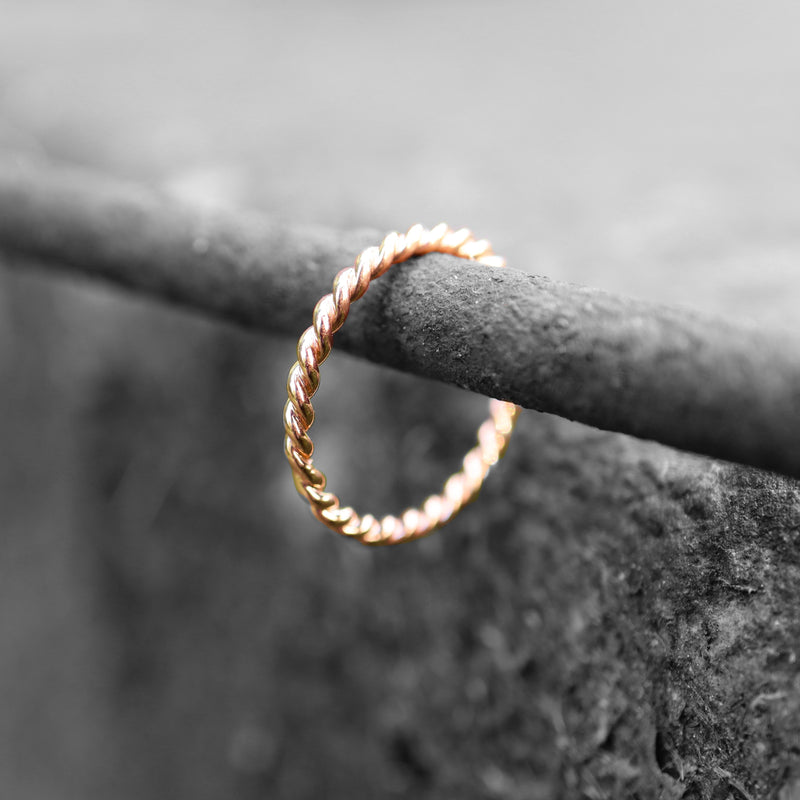 Beisteckring gedreht 1.9 Ø 585 Rotgold