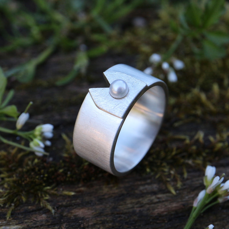 Kölner-Deluxe Ring mit Perle