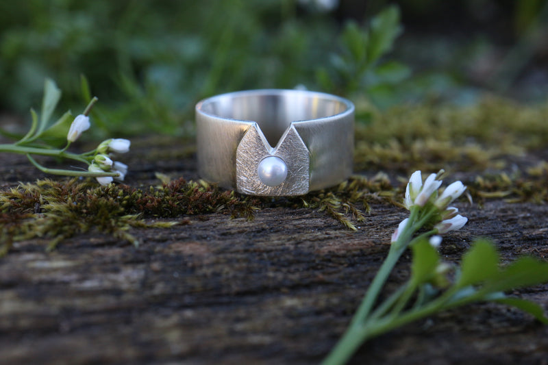 Kölner-Deluxe Ring mit Perle