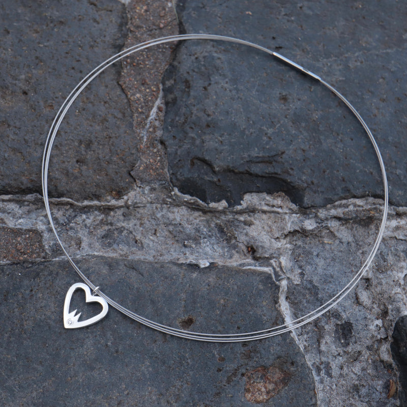 Hätz mit Dom Anhänger M mit einem Diamant AUSLAUFMODELL