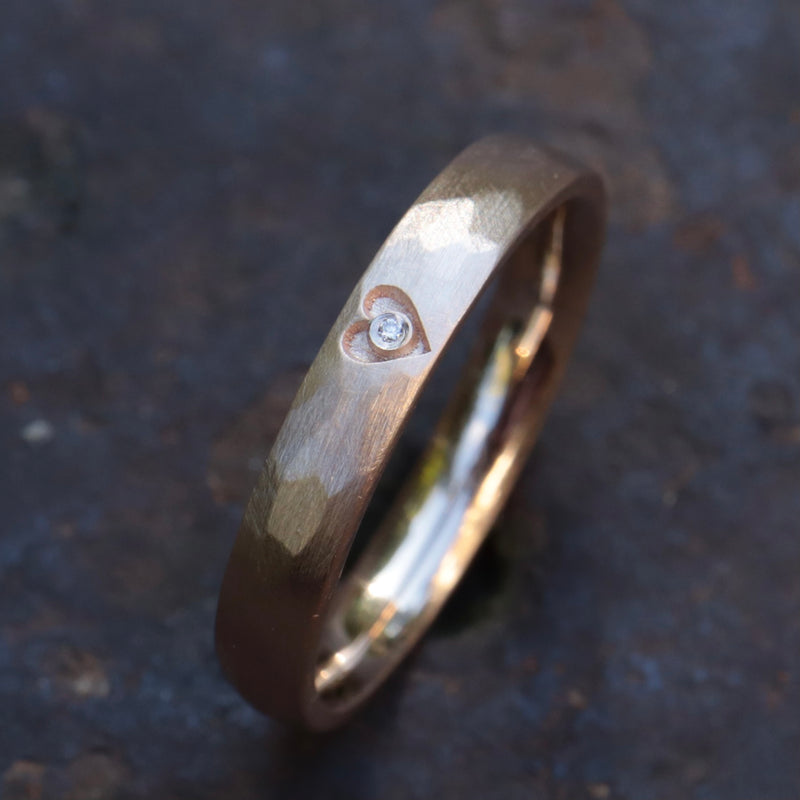 Herzring Rosegold