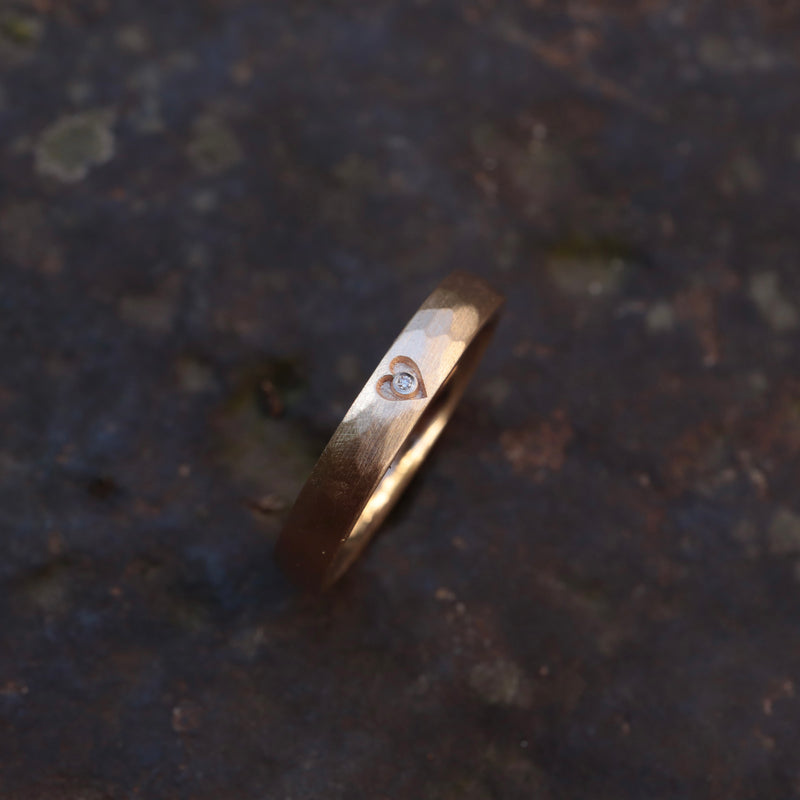 Herzring Rosegold