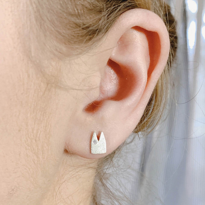 Kölner-Klüngel Ohrringe mit zwei Diamanten