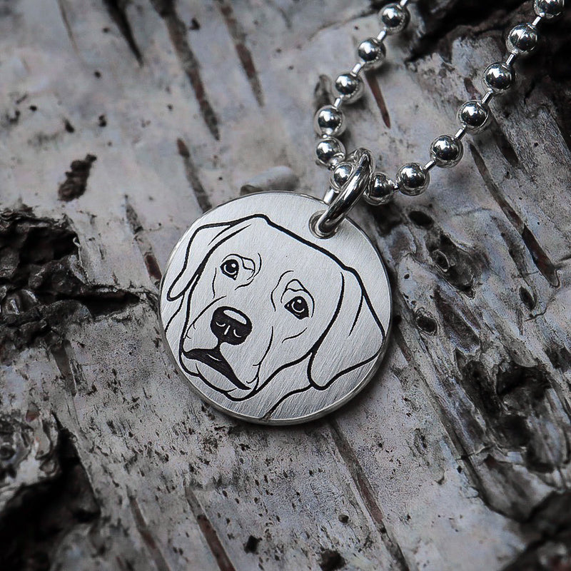 Personalisierte Haustier Halskette für Hund & Katze *Labrador*