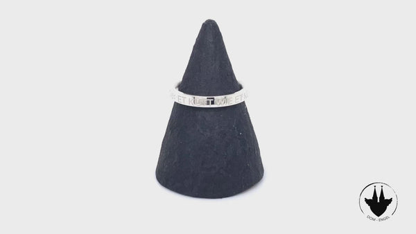 3 mm breit Premium Ring poliert mit außen Gravur