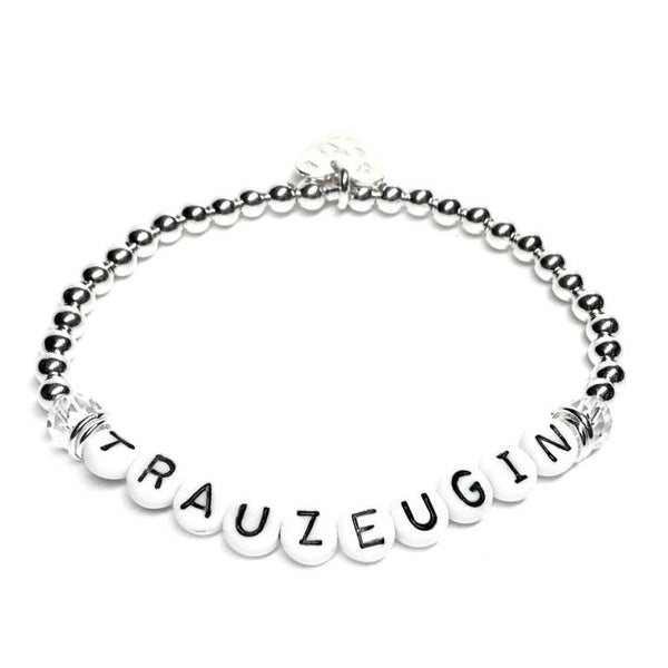 Letter-Basic Armband mit Bergkristall