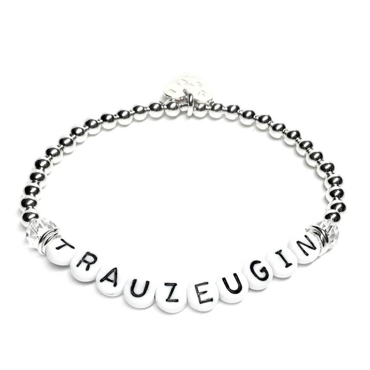 Letter-Basic Armband mit Bergkristall