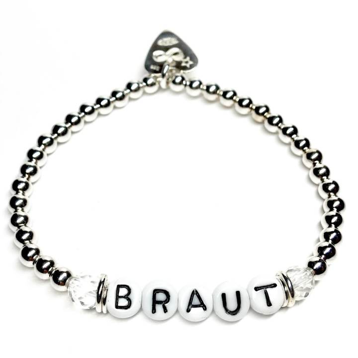 Letter-Basic Armband mit Bergkristall